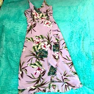 Jennifer Lopez floral wrap dress